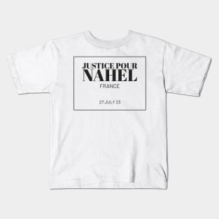 Justice Pour Nahel Logo Pride - France 27.07.2023 Kids T-Shirt